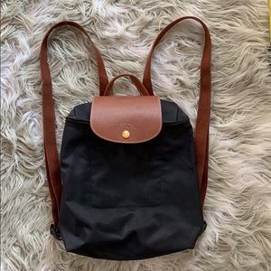 Longchamp black backpack